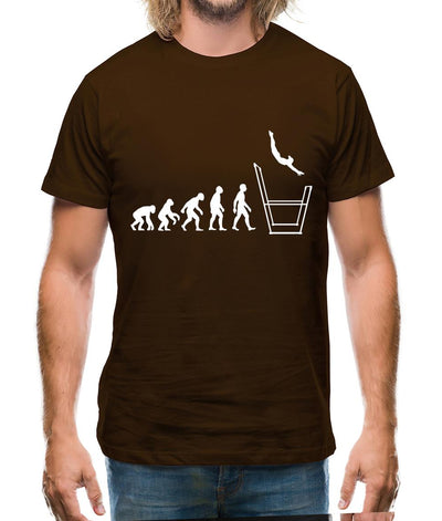 Evolution Of Man Uneven Bars Mens T-Shirt