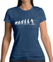 Evolution Of Man Wakeboard Womens T-Shirt