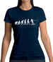 Evolution Of Man Wakeboard Womens T-Shirt