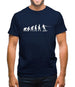 Evolution Of Man Wakeboard Mens T-Shirt