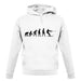 Evolution Of Man Waterski unisex hoodie