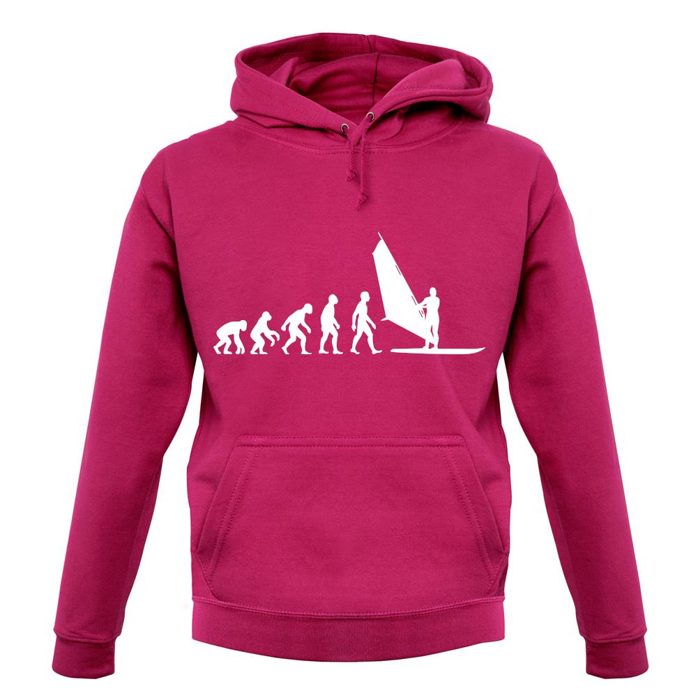 Evolution Of Man Windsurfing unisex hoodie