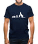 Evolution Of Man Windsurfing Mens T-Shirt