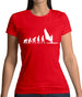 Evolution Of Man Windsurfing Womens T-Shirt