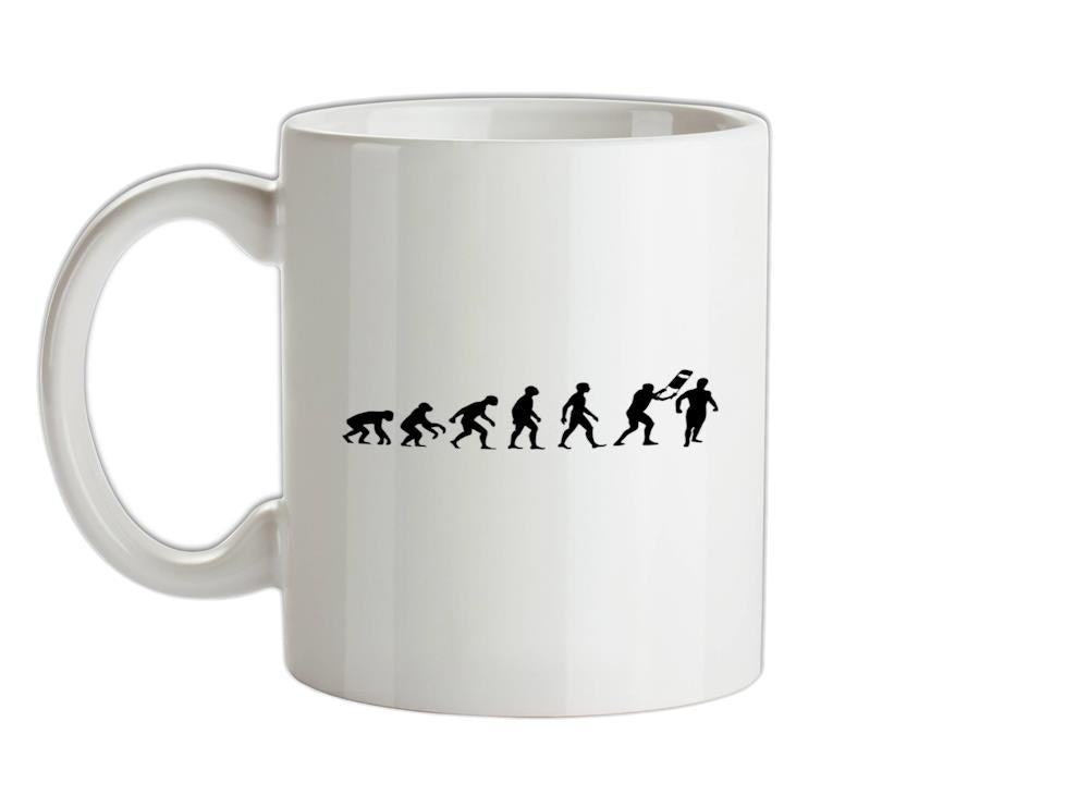 Evolution Of Man Wrestling Ceramic Mug