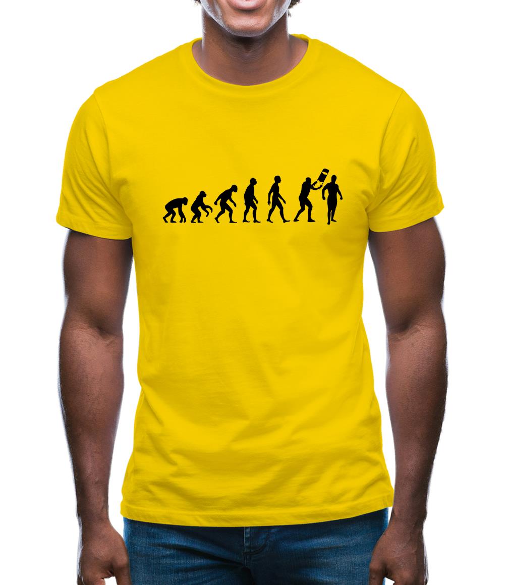 Evolution Of Man Wrestling Mens T-Shirt