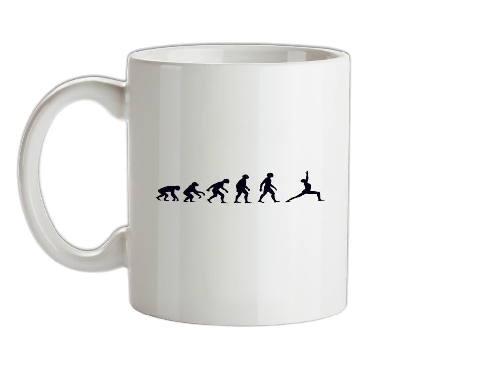 Evolution Of Man Yoga Ceramic Mug