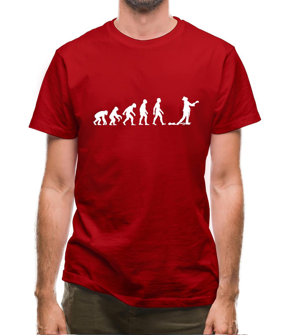 Evolution Of Man Zombie Mens T-Shirt