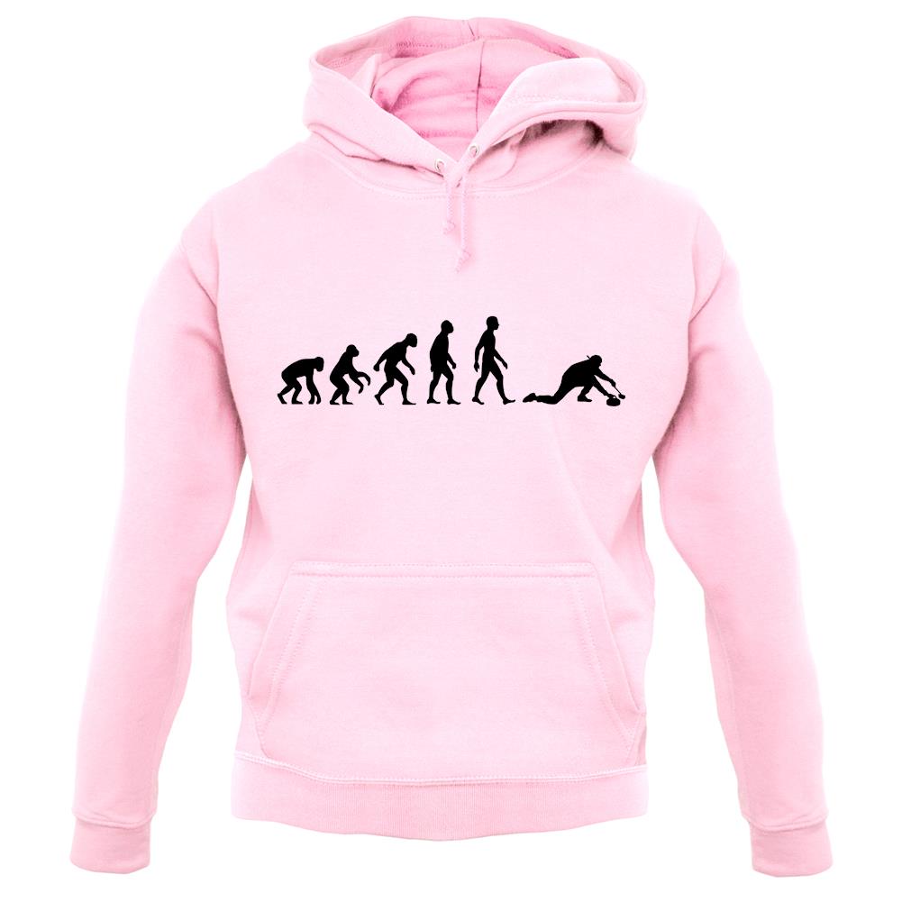 Evolution Of Man Curling unisex hoodie