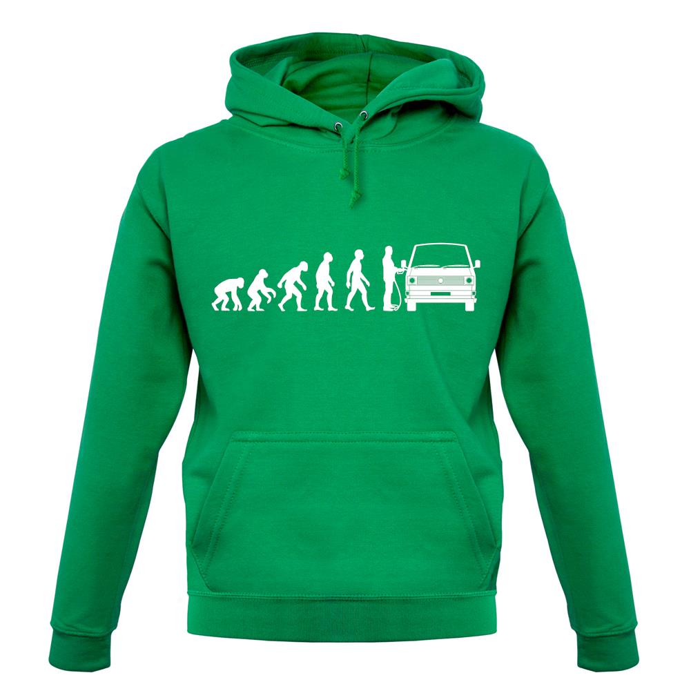 Evolution of Man T3 - T25 Campervan unisex hoodie