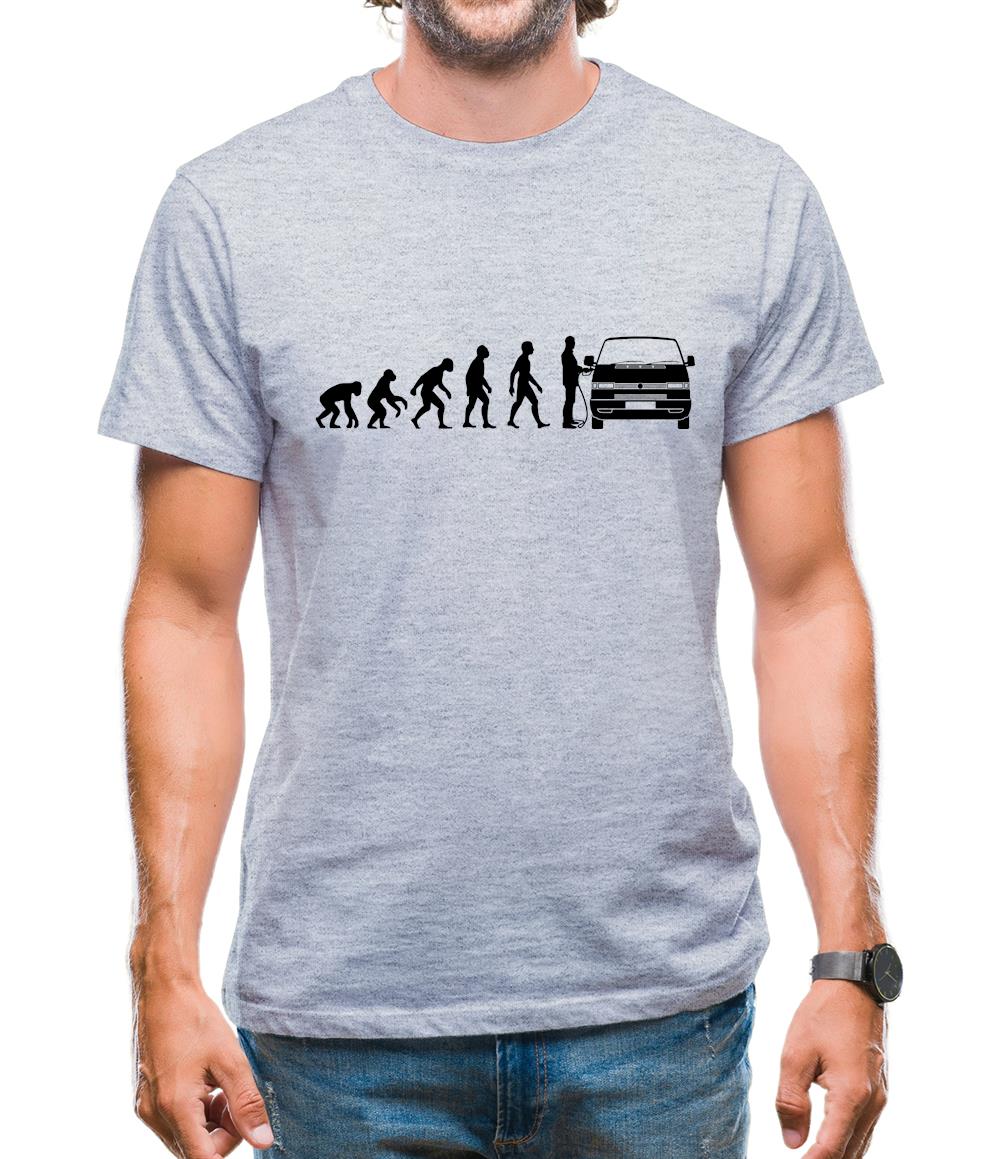 Evolution of Man T4 Campervan Mens T-Shirt