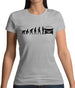 Evolution of Man T4 Campervan Womens T-Shirt
