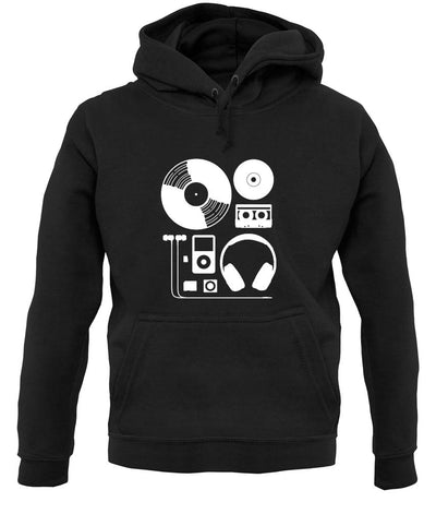 Evolution Of Music Hardware unisex hoodie