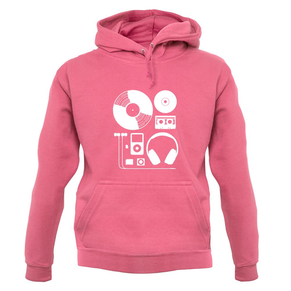 Evolution Of Music Hardware unisex hoodie