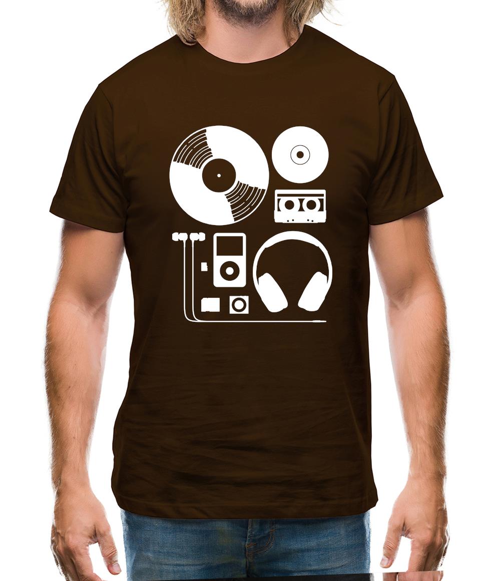 Evolution Of Music Hardware Mens T-Shirt