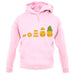 Evolution Of Pineapple unisex hoodie