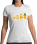 Evolution Of Pineapple Womens T-Shirt