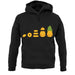 Evolution Of Pineapple unisex hoodie