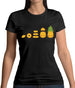 Evolution Of Pineapple Womens T-Shirt