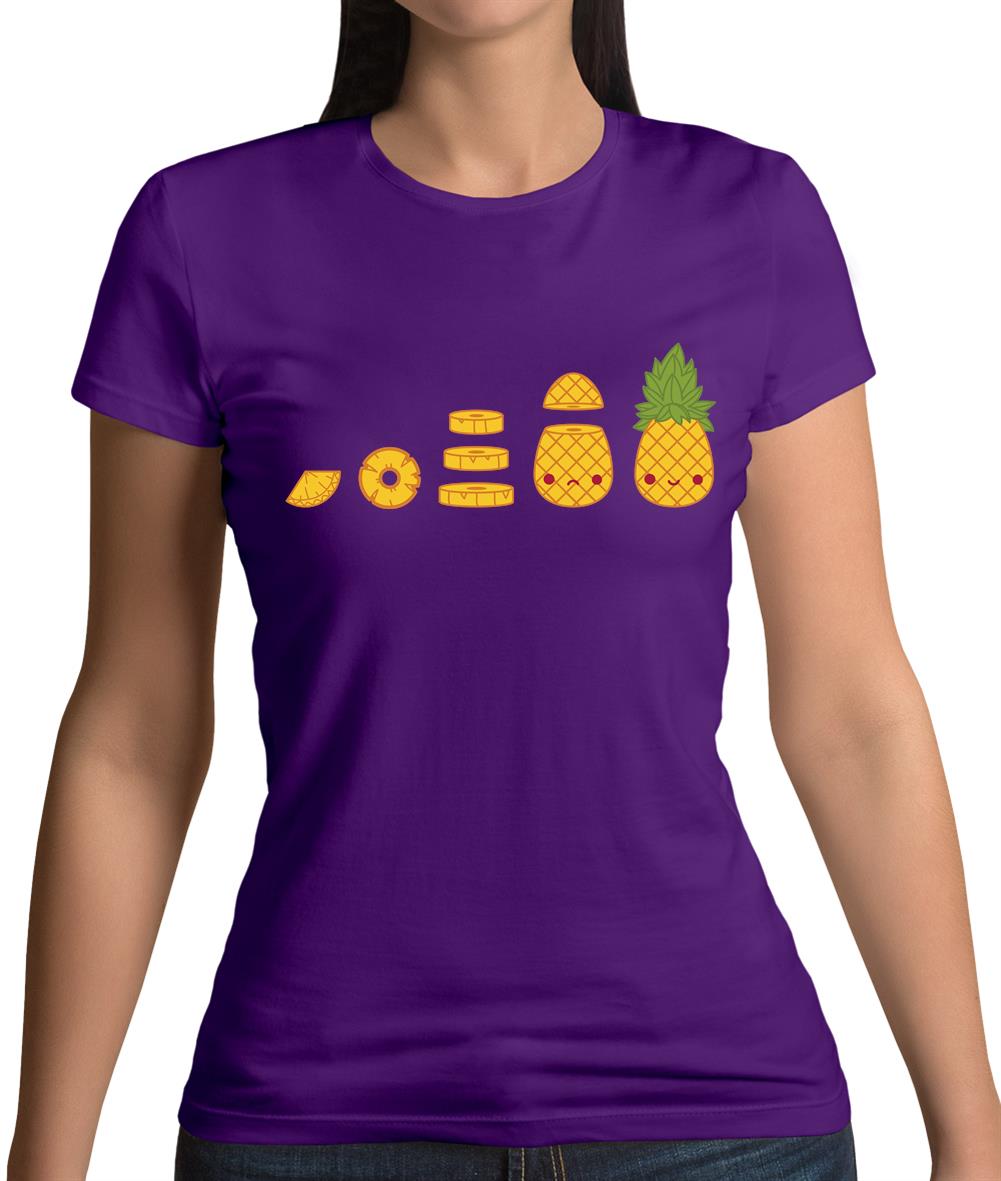 Evolution Of Pineapple Womens T-Shirt