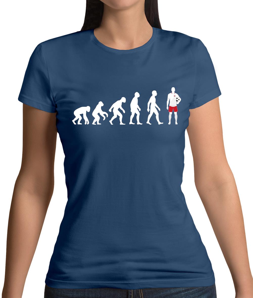 Evolution Of Man Poland Womens T-Shirt