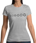 Evolution of Role Playing Dice Womens T-Shirt