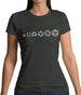 Evolution of Role Playing Dice Womens T-Shirt