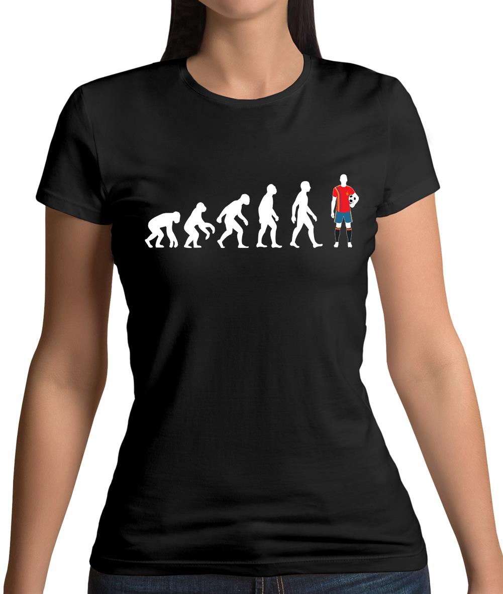Evolution Of Man Spain Womens T-Shirt