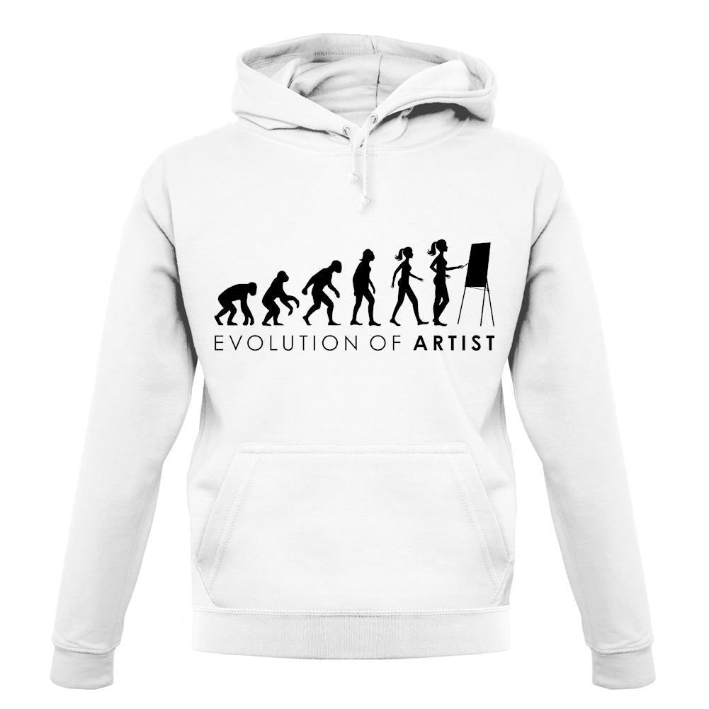 Evolution Of Woman Artist unisex hoodie