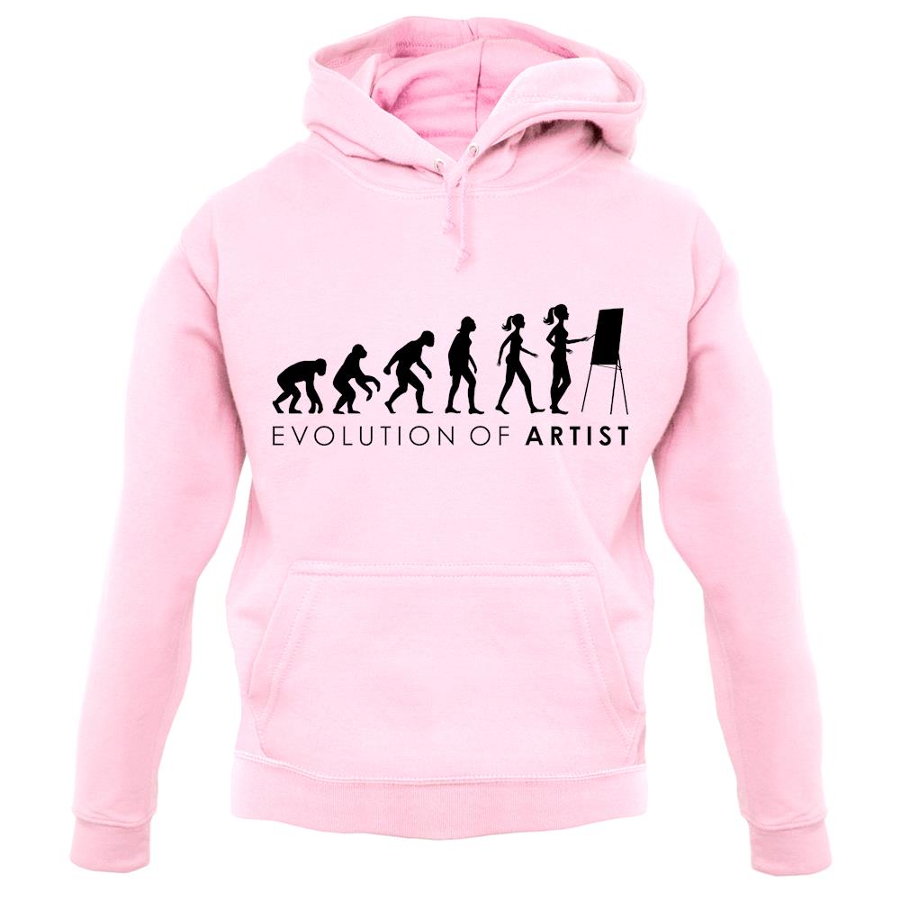 Evolution Of Woman Artist unisex hoodie