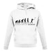 Evolution of Woman Axe Throwing unisex hoodie