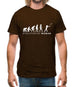 Evolution of Woman Axe Throwing Mens T-Shirt