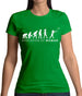 Evolution of Woman Axe Throwing Womens T-Shirt