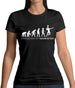Evolution Of Woman Badminton Womens T-Shirt