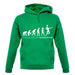 Evolution Of Woman Badminton unisex hoodie