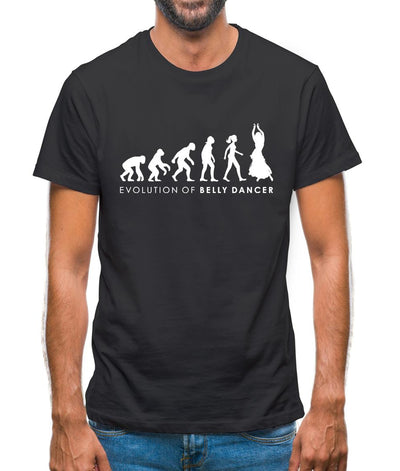 Evolution Of Woman Belly Dancer Mens T-Shirt