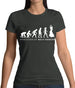 Evolution Of Woman Belly Dancer Womens T-Shirt