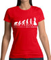 Evolution Of Woman Belly Dancer Womens T-Shirt