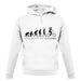 Evolution Of Woman Cycling unisex hoodie