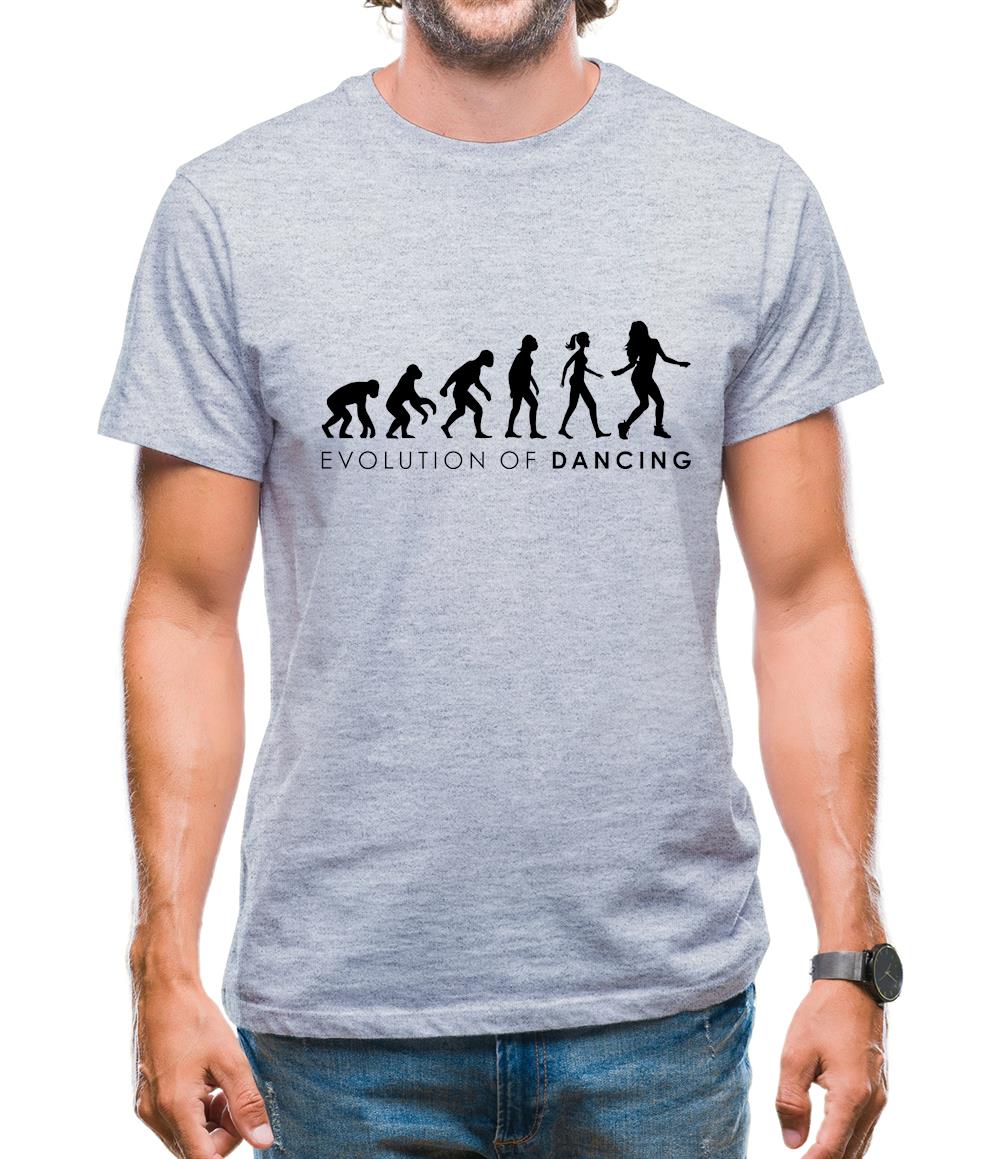Evolution Of Woman Dancing Mens T-Shirt