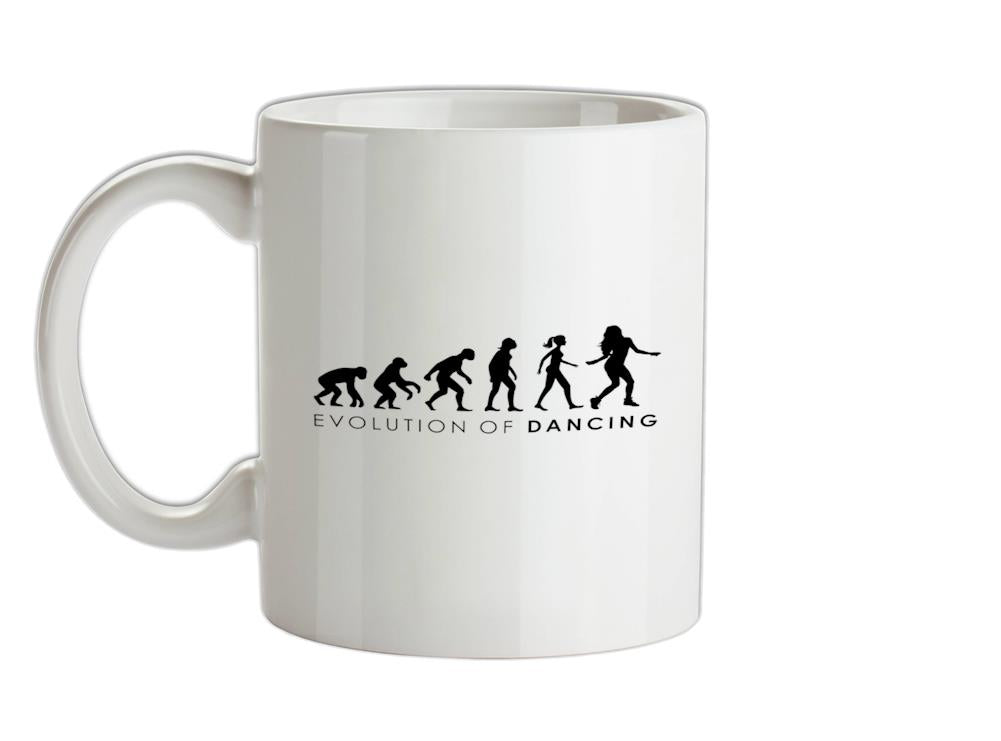 Evolution Of Woman Dancing Ceramic Mug