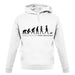 Evolution Of Woman Dog Walking unisex hoodie