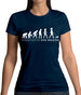 Evolution Of Woman Dog Walking Womens T-Shirt
