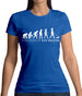 Evolution Of Woman Dog Walking Womens T-Shirt