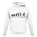 Evolution Of Woman Football unisex hoodie