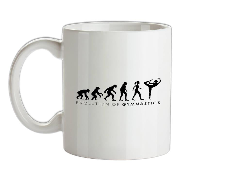 Evolution Of Woman Gymnastics Ceramic Mug