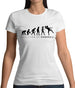 Evolution Of Woman Handball Womens T-Shirt