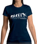 Evolution Of Woman Handball Womens T-Shirt