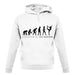 Evolution Of Woman Ice Skating unisex hoodie