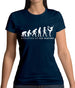 Evolution Of Woman Ice Skating Womens T-Shirt
